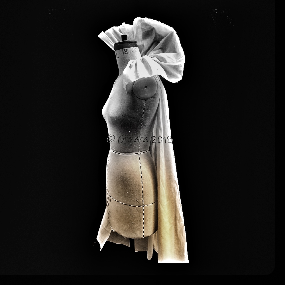 Wrapped project sculpting with fabric